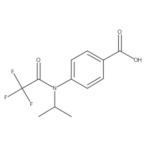 4-[2,2,2-trifluoro-N-(propan-2-yl)acetamido]benzoic acid Structure