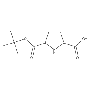 rac-(2R,5S)-5-[(tert-butoxy)carbonyl]pyrrolidine-2-carboxylic acid Structure