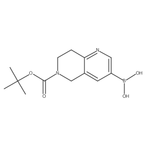 6-Boc-7,8-dihydro-5H-[1,6]naphthyridine-3-boronic acid Structure