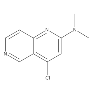 4-Chloro-N,N-dimethyl-1,6-naphthyridin-2-amine结构式