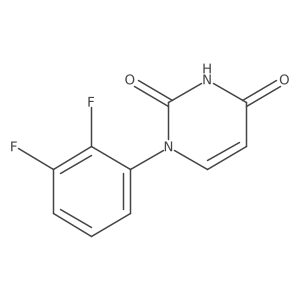 1-(2,3-Difluorophenyl)-1,2,3,4-tetrahydropyrimidine-2,4-dione结构式