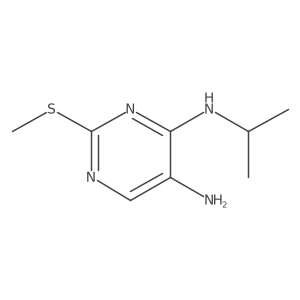 N4-isopropyl-2-(methylthio)pyrimidine-4,5-diamine结构式