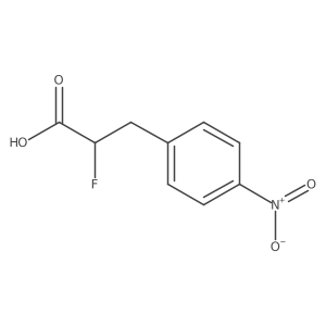 2-Fluoro-3-(4-nitrophenyl)propanoic acid结构式
