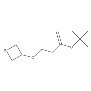 Tert-butyl 3-(azetidin-3-yloxy)propanoate结构式