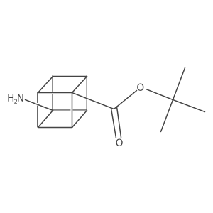 Tert-butyl 8-aminocubane-1-carboxylate结构式