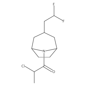 2-Chloro-1-[3-(2,2-difluoroethyl)-8-azabicyclo[3.2.1]octan-8-yl]propan-1-one Structure