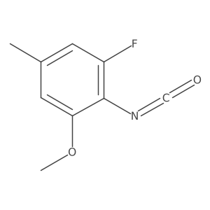 1-Fluoro-2-isocyanato-3-methoxy-5-methylbenzene结构式