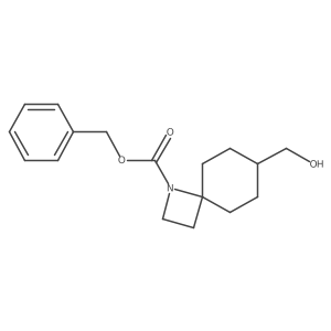 Benzyl 7-(hydroxymethyl)-1-azaspiro[3.5]nonane-1-carboxylate结构式