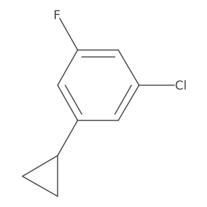 1-Chloro-3-cyclopropyl-5-fluorobenzene Structure