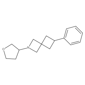 2-(Oxolan-3-yl)-6-phenyl-2-azaspiro[3.3]heptane结构式