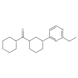 4-{1-[2-(Methylsulfanyl)pyrimidin-4-yl]piperidine-3-carbonyl}morpholine Structure