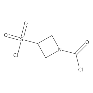 3-(Chlorosulfonyl)azetidine-1-carbonyl chloride结构式
