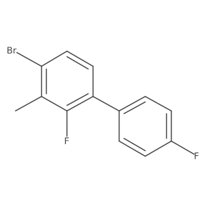 4-Bromo-2,4'-difluoro-3-methyl-1,1'-biphenyl Structure