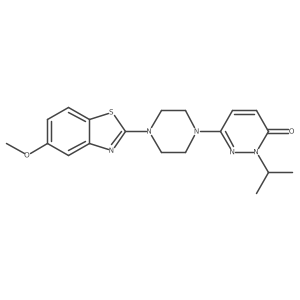 6-[4-(5-Methoxy-1,3-benzothiazol-2-yl)piperazin-1-yl]-2-(propan-2-yl)-2,3-dihydropyridazin-3-one结构式