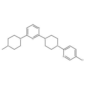 2-[4-(5-Chloropyridin-2-yl)piperazin-1-yl]-4-(4-methylpiperazin-1-yl)pyrimidine结构式