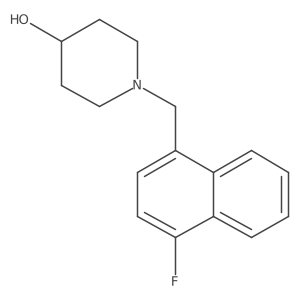 1-[(4-Fluoronaphthalen-1-yl)methyl]piperidin-4-ol结构式