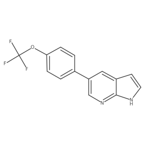 5-[4-(trifluoromethoxy)phenyl]-1H-pyrrolo[2,3-b]pyridine Structure