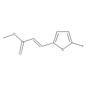Methyl 3-(5-iodo-2-thienyl)-2-propenoate Structure