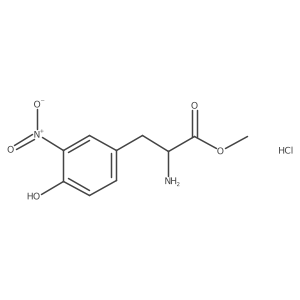 Methyl 2-amino-3-(4-hydroxy-3-nitrophenyl)propanoate hydrochloride Structure