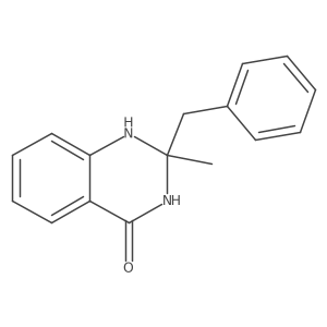2,3-Dihydro-2-methyl-2-(phenylmethyl)-4(1H)-quinazolinone Structure
