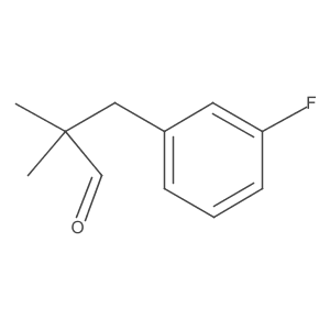 3-(3-Fluorophenyl)-2,2-dimethylpropanal Structure