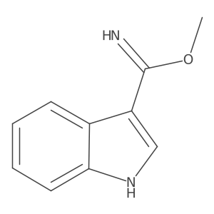 methyl 1H-indole-3-carboximidate结构式