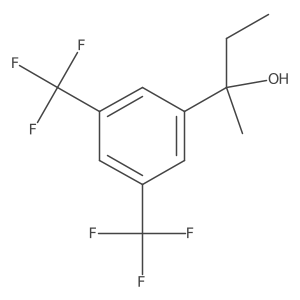 2-(3,5-Bis(trifluoromethyl)phenyl)butan-2-ol结构式