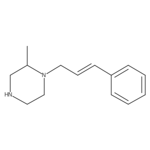 2-Methyl-1-[(2E)-3-phenylprop-2-en-1-yl]piperazine Structure