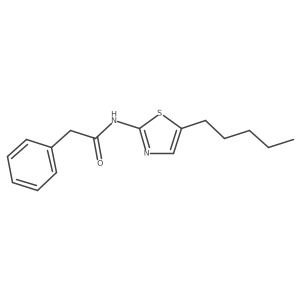 N-(5-Pentyl-thiazol-2-yl)-2-phenyl-acetamide Structure