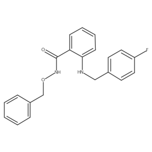 N-(benzyloxy)-2-((4-fluorobenzyl)amino)benzamide结构式