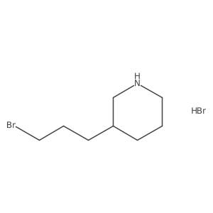 3-(3-Bromopropyl)piperidine hydrobromide Structure