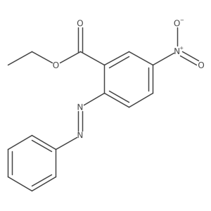 Benzoic acid, 5-nitro-2-(2-phenyldiazenyl)-, ethyl ester结构式