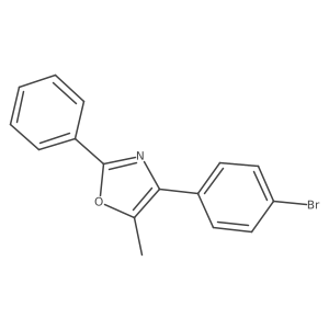 4-(4-Bromophenyl)-5-methyl-2-phenyloxazole结构式