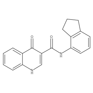 n-Indan-4-yl-4-oxo-1h-quinoline-3-carboxamide结构式
