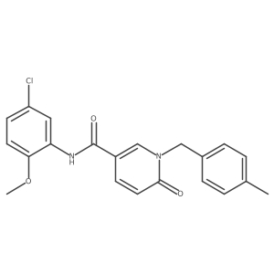 N-(5-chloro-2-methoxyphenyl)-1-(4-methylbenzyl)-6-oxo-1,6-dihydropyridine-3-carboxamide Structure