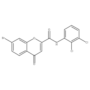 7-bromo-N-(2,3-dichlorophenyl)-4-oxo-4H-chromene-2-carboxamide Structure