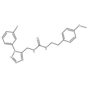 1-((1-(3-fluorophenyl)-1H-tetrazol-5-yl)methyl)-3-(4-methoxyphenethyl)urea Structure