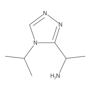 1-[4-(propan-2-yl)-4H-1,2,4-triazol-3-yl]ethanamine结构式