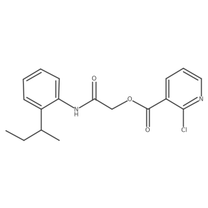 {[2-(Butan-2-yl)phenyl]carbamoyl}methyl 2-chloropyridine-3-carboxylate Structure