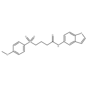 N-(benzo[b]thiophen-5-yl)-4-((4-methoxyphenyl)sulfonyl)butanamide Structure