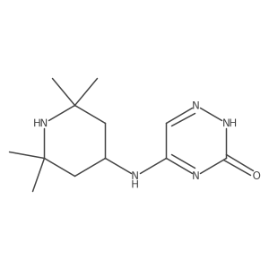 5-[(2,2,6,6-tetramethyl-4-piperidinyl)amino]-1,2,4-triazin-3(2H)-one结构式