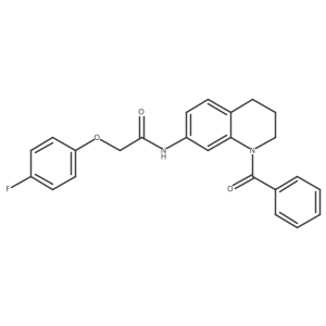 N-(1-benzoyl-1,2,3,4-tetrahydroquinolin-7-yl)-2-(4-fluorophenoxy)acetamide结构式