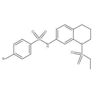 4-bromo-N-(1-(ethylsulfonyl)-1,2,3,4-tetrahydroquinolin-7-yl)benzenesulfonamide Structure