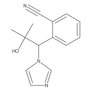 2-(2-Hydroxy-1-imidazol-1-yl-2-methyl-propyl)-benzonitrile Structure