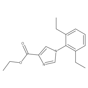 ethyl 1-(2,6-diethylphenyl)-1H-imidazole-4-carboxylate Structure