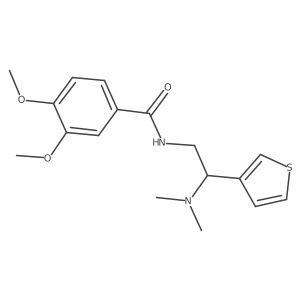 N-(2-(dimethylamino)-2-(thiophen-3-yl)ethyl)-3,4-dimethoxybenzamide Structure