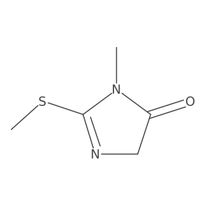 3-Methyl-2-(methylthio)-3,5-dihydro-4H-imidazol-4-one Structure