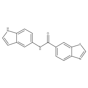 N-(1H-indol-5-yl)-1,3-benzothiazole-6-carboxamide Structure