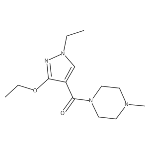 (3-ethoxy-1-ethyl-1H-pyrazol-4-yl)(4-methylpiperazin-1-yl)methanone Structure
