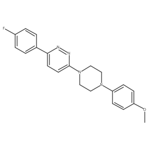 3-(4-Fluorophenyl)-6-[4-(4-methoxyphenyl)piperazin-1-yl]pyridazine Structure